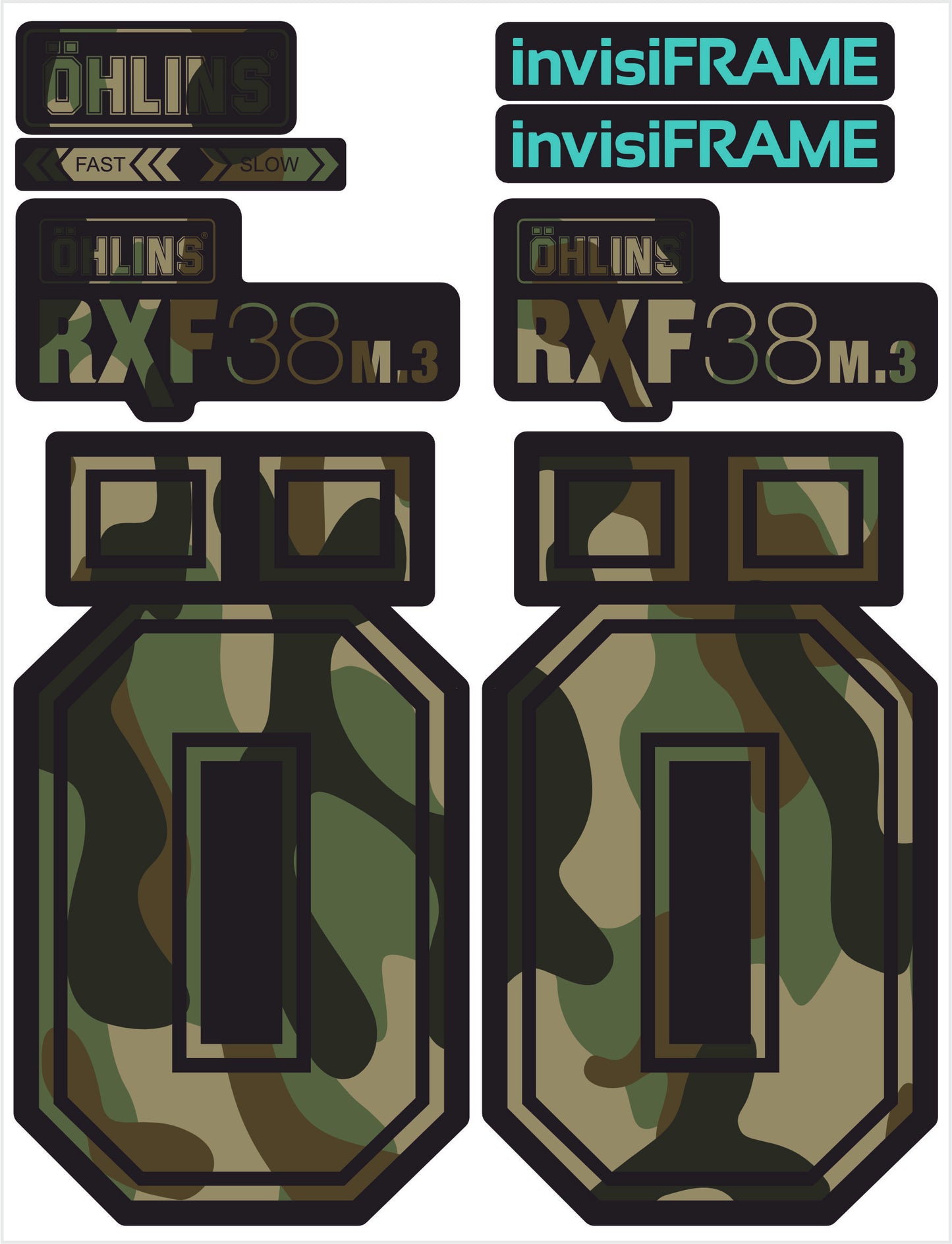 Ohlins RXF 38 M.3 Fork Decals 2025
