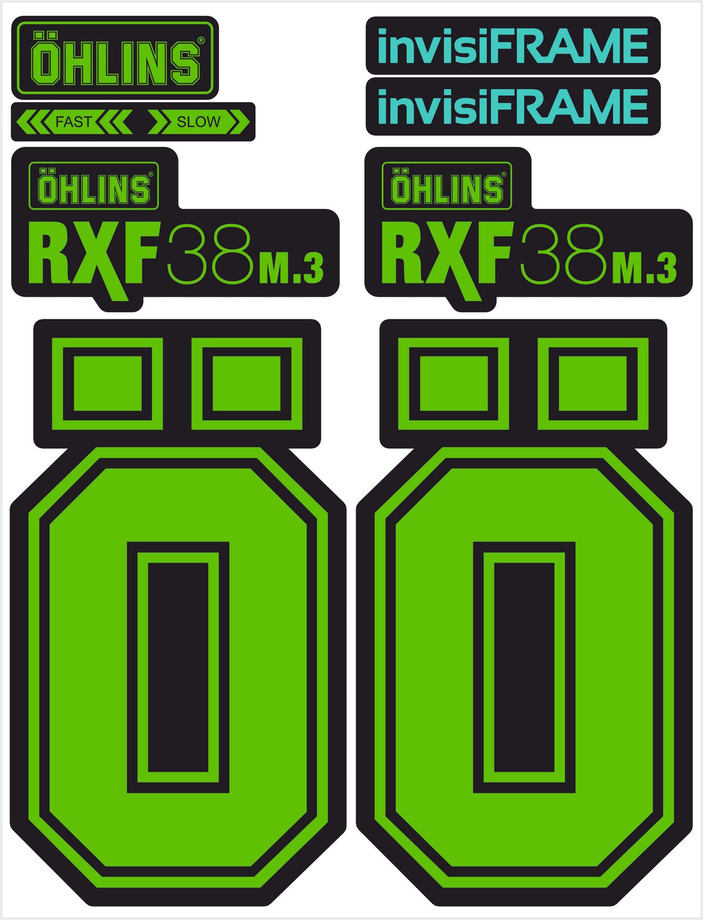 Ohlins RXF 38 M.3 Fork Decals 2025