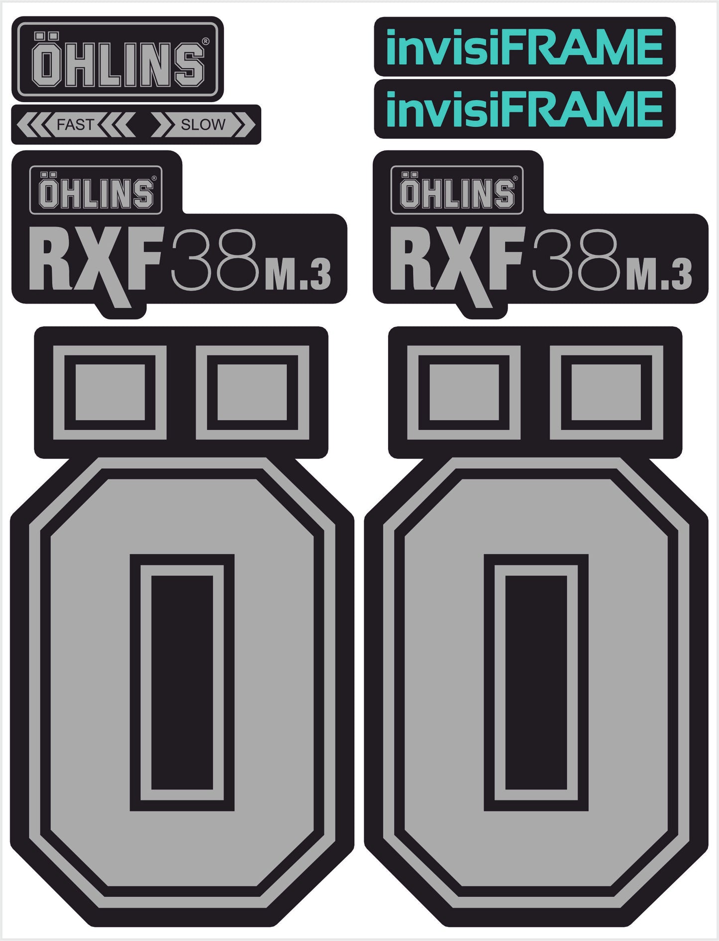 Ohlins RXF 38 M.3 Fork Decals 2025