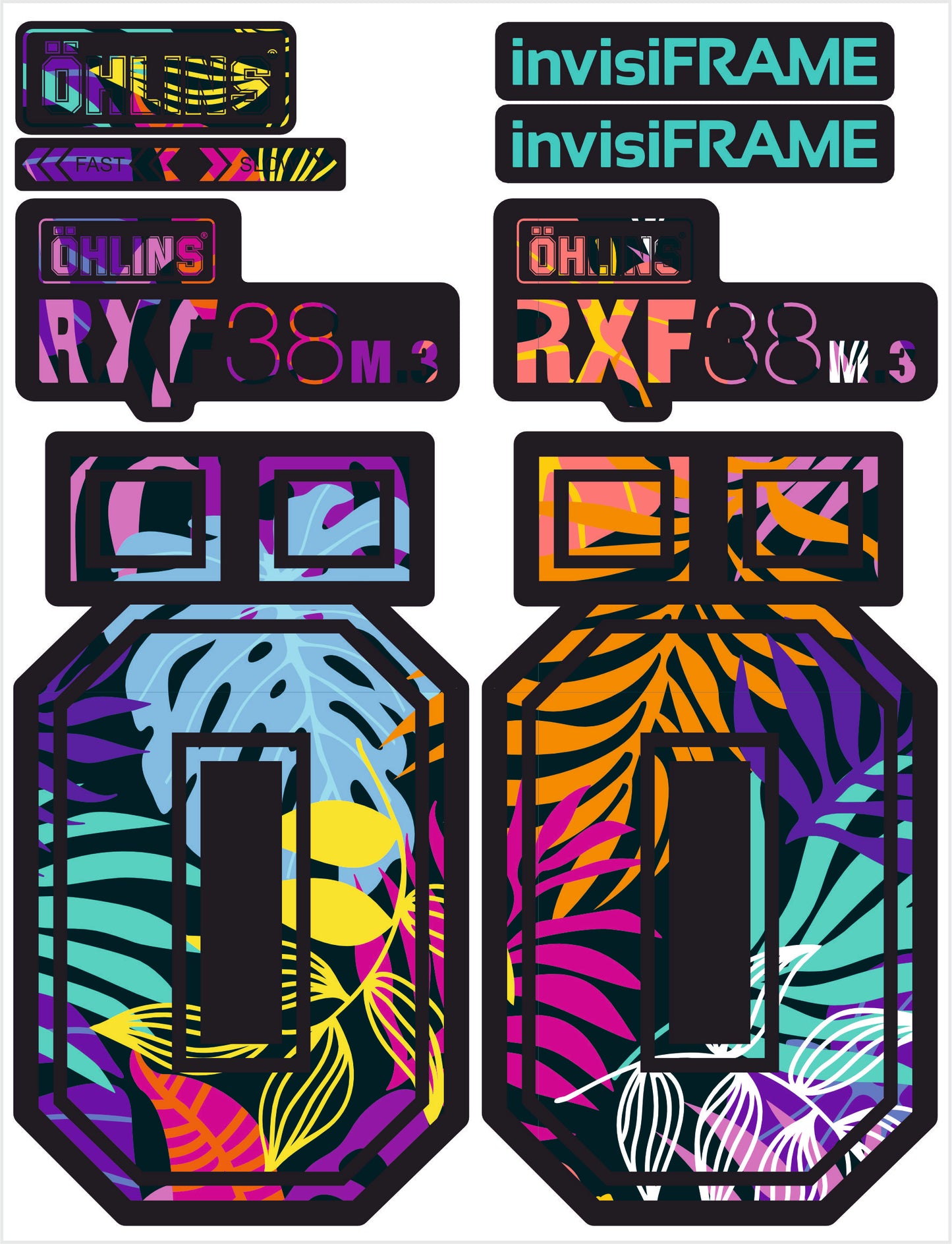 Ohlins RXF 38 M.3 Fork Decals 2025