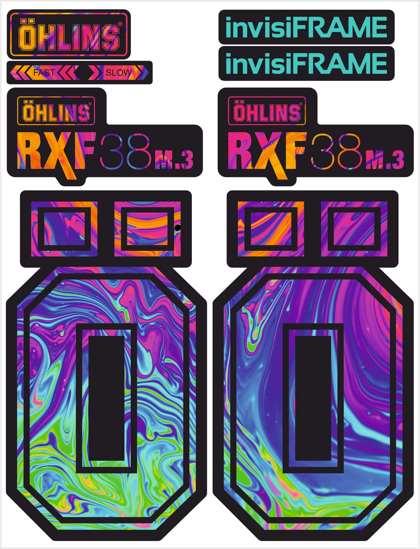 Ohlins RXF 38 M.3 Fork Decals 2025