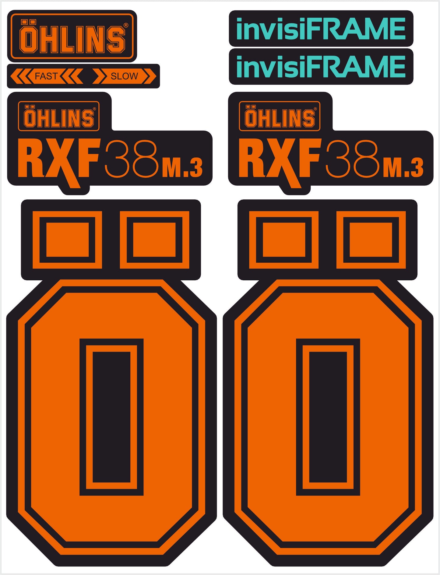 Ohlins RXF 38 M.3 Fork Decals 2025