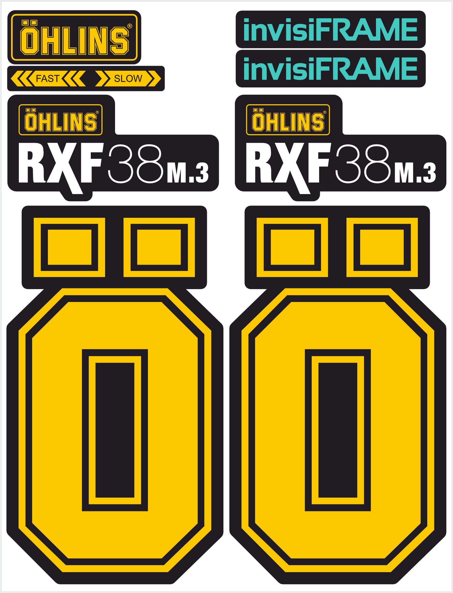 Ohlins RXF 38 M.3 Fork Decals 2025