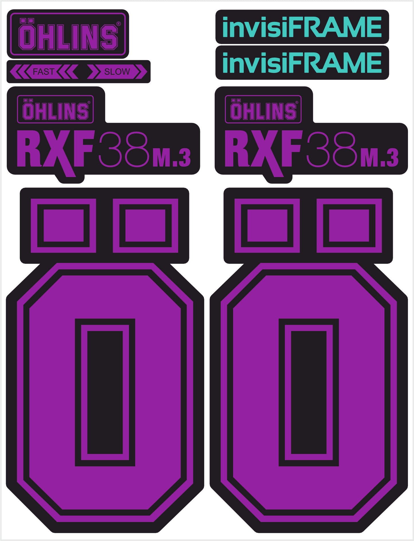 Ohlins RXF 38 M.3 Fork Decals 2025