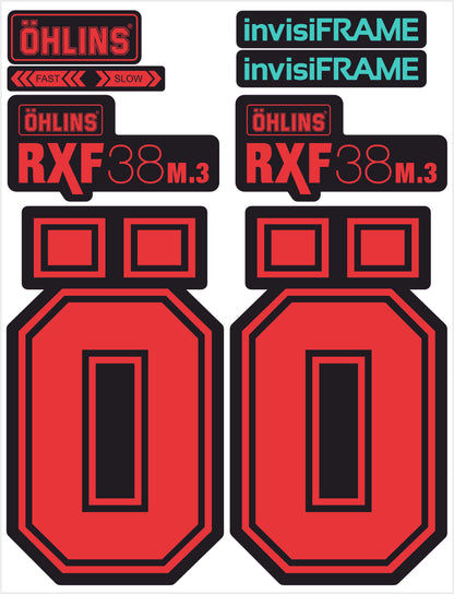 Ohlins RXF 38 M.3 Fork Decals 2025