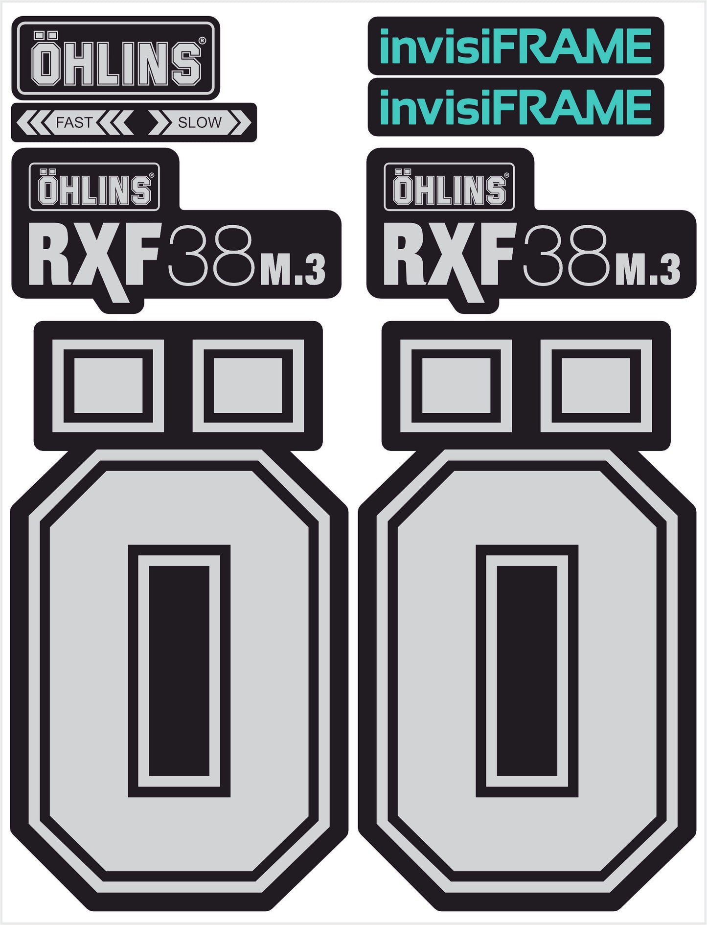 Ohlins RXF 38 M.3 Fork Decals 2025