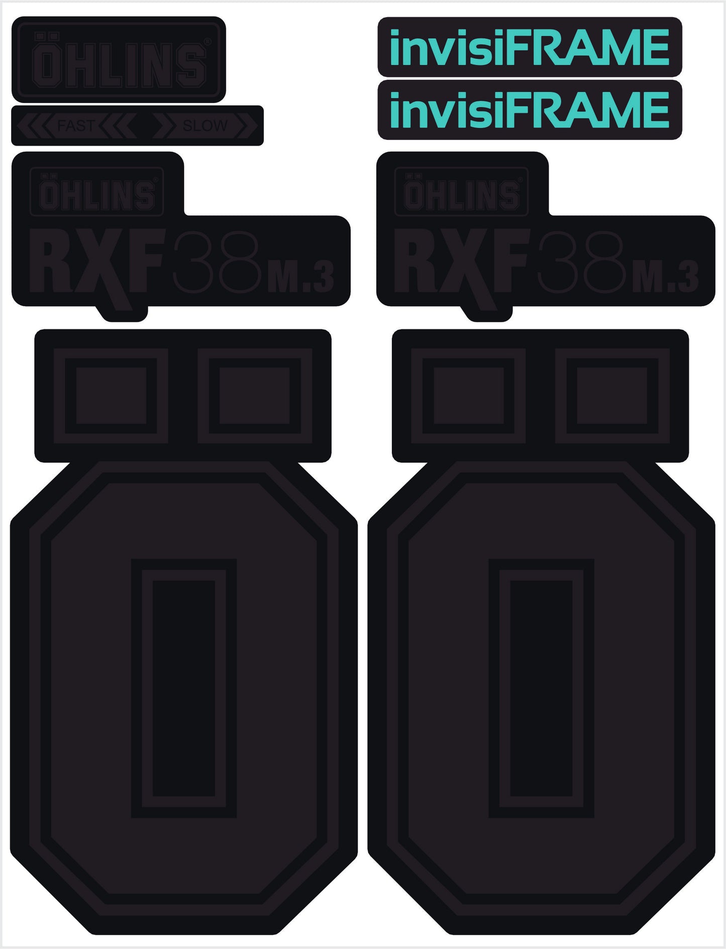 Ohlins RXF 38 M.3 Fork Decals 2025