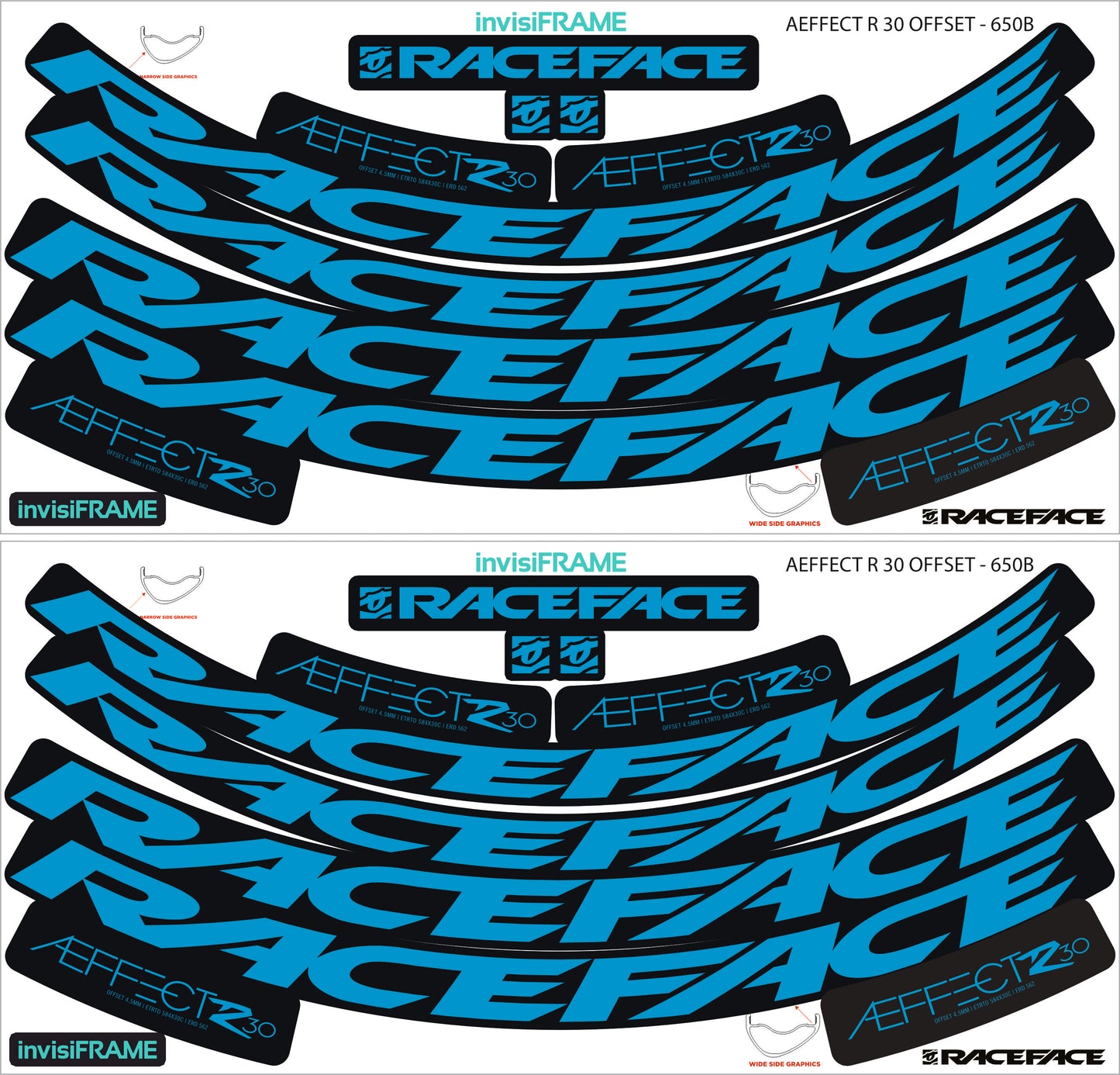 Raceface  AEFFECT R 30 Offset Decals