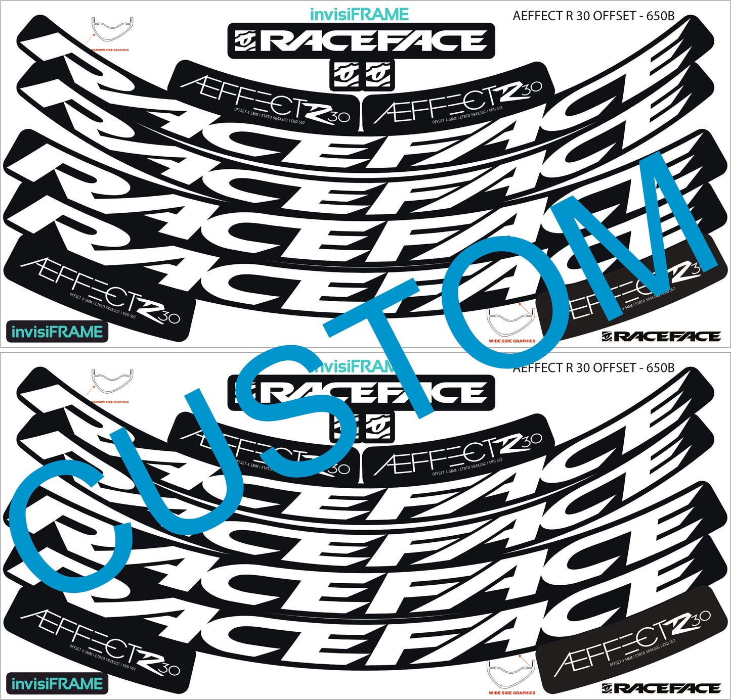 Raceface  AEFFECT R 30 Offset Decals