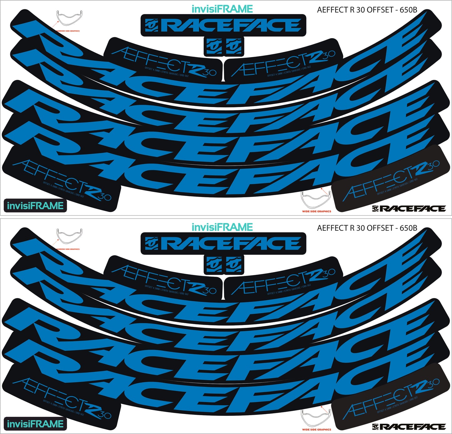 Raceface  AEFFECT R 30 Offset Decals