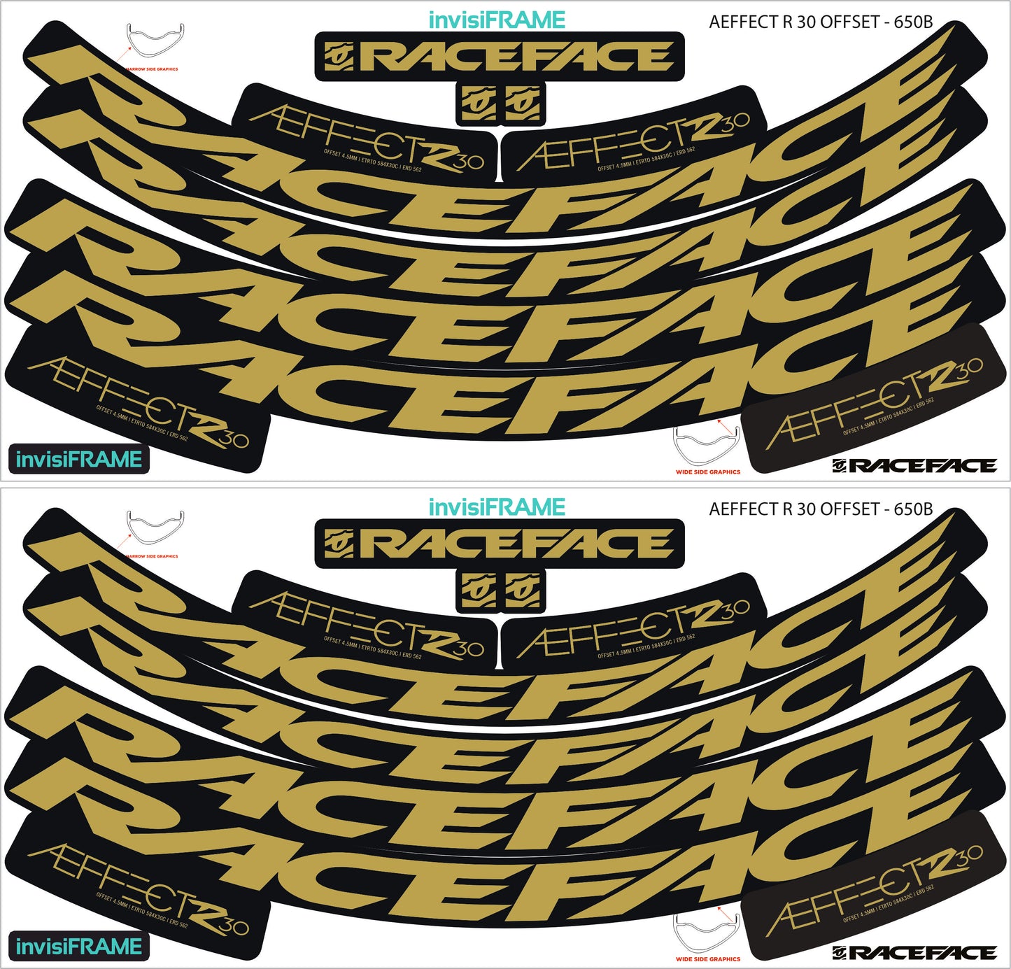 Raceface  AEFFECT R 30 Offset Decals