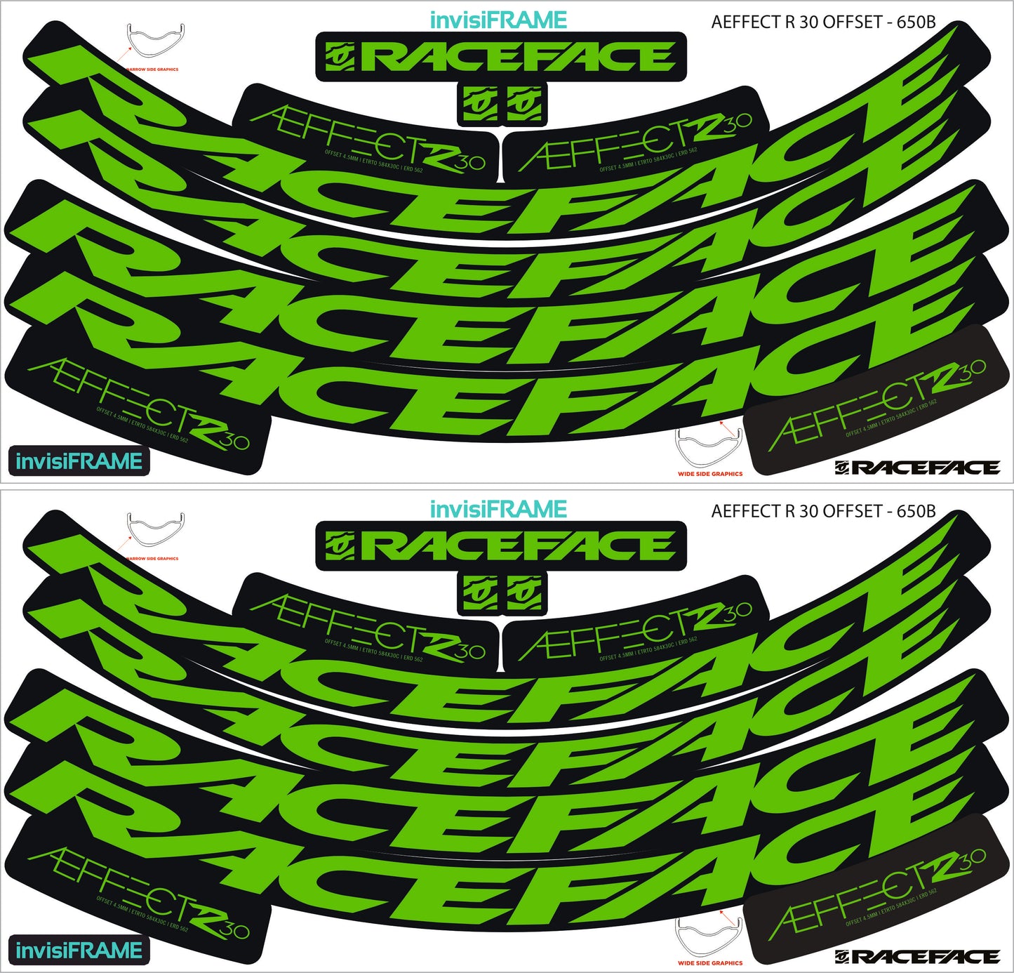 Raceface  AEFFECT R 30 Offset Decals