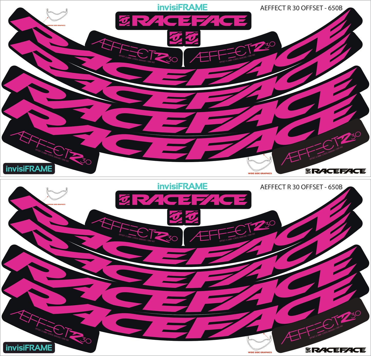 Raceface  AEFFECT R 30 Offset Decals