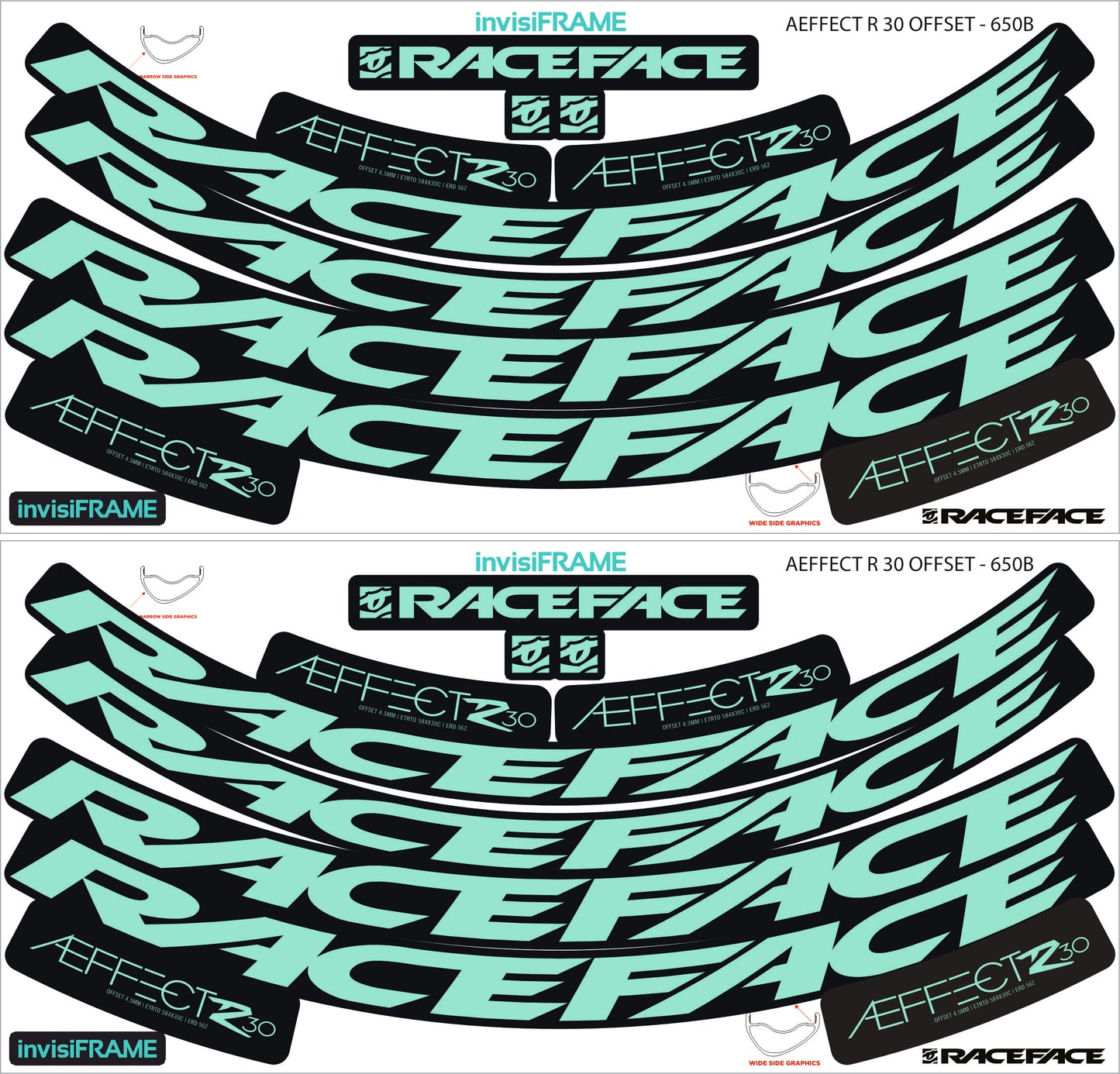 Raceface  AEFFECT R 30 Offset Decals