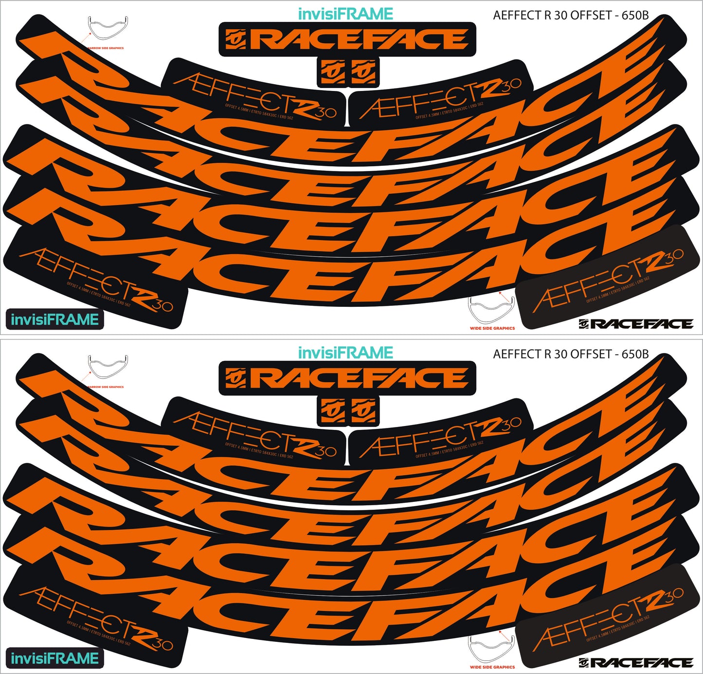 Raceface  AEFFECT R 30 Offset Decals