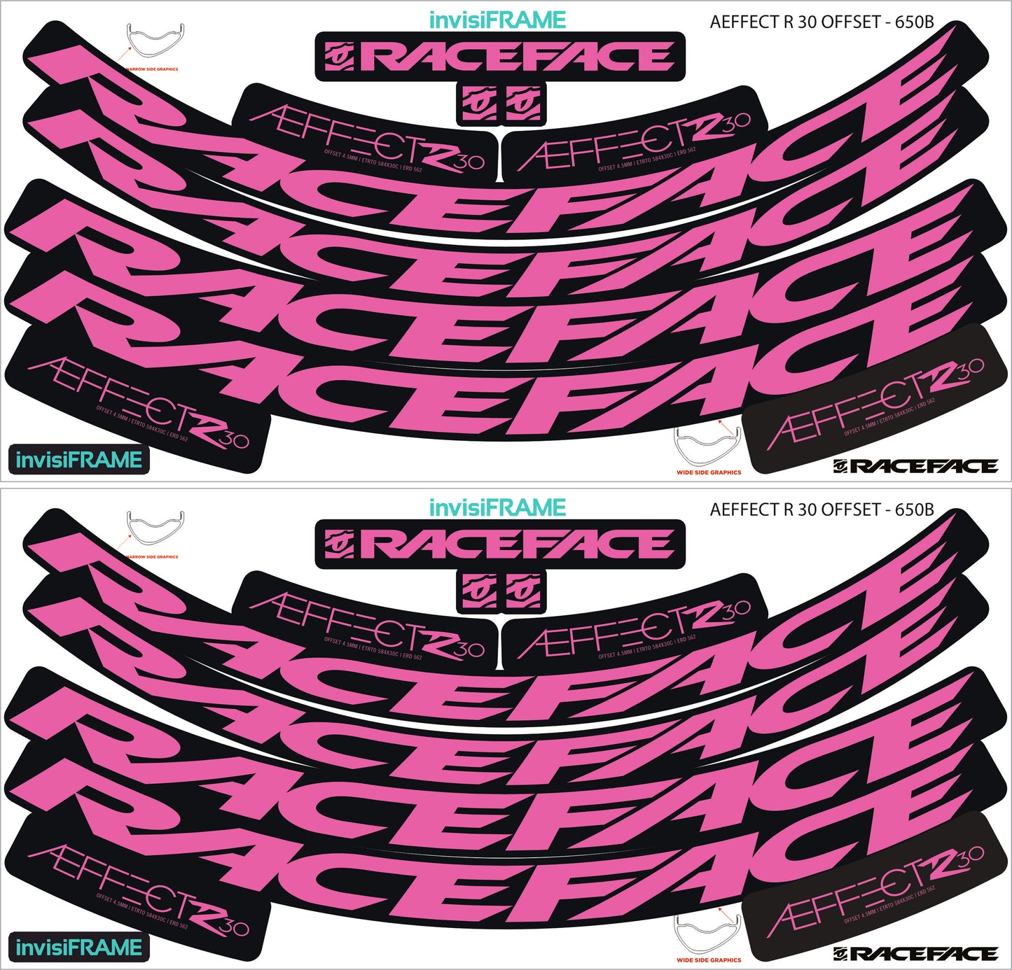 Raceface  AEFFECT R 30 Offset Decals