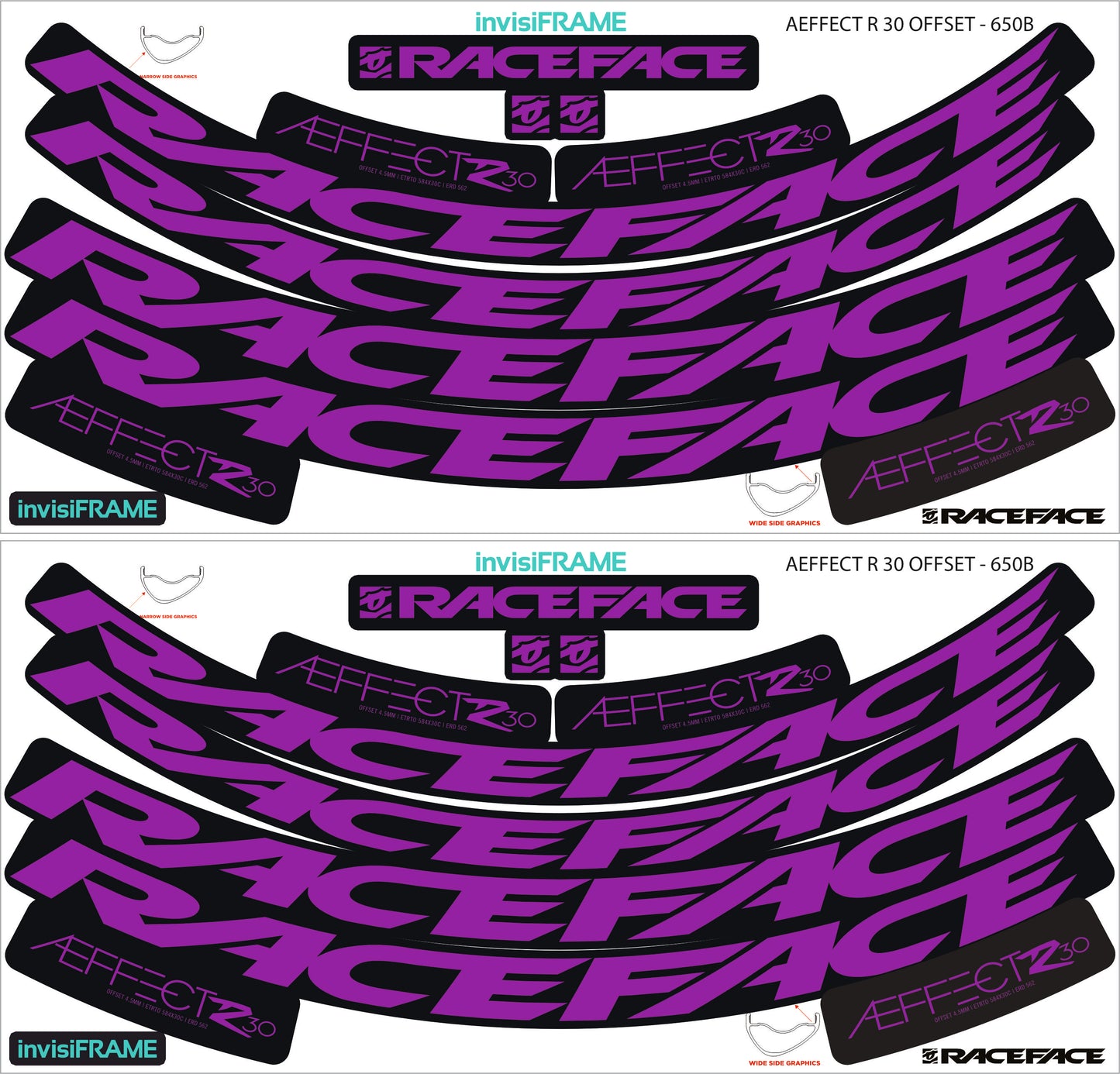 Raceface  AEFFECT R 30 Offset Decals