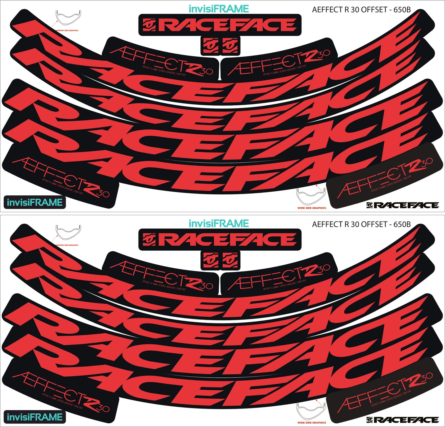 Raceface  AEFFECT R 30 Offset Decals