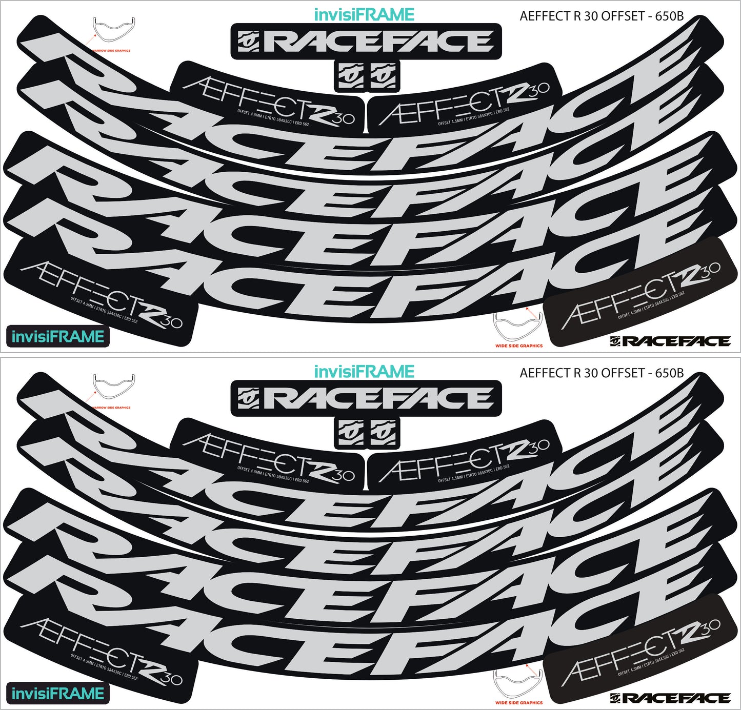 Raceface  AEFFECT R 30 Offset Decals
