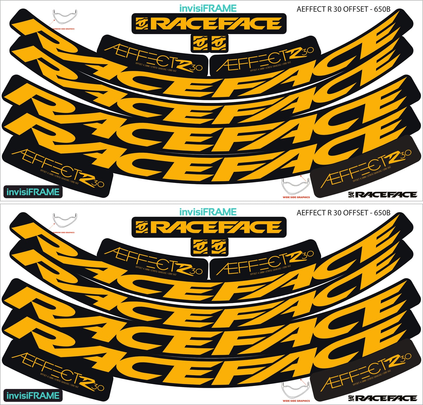 Raceface  AEFFECT R 30 Offset Decals