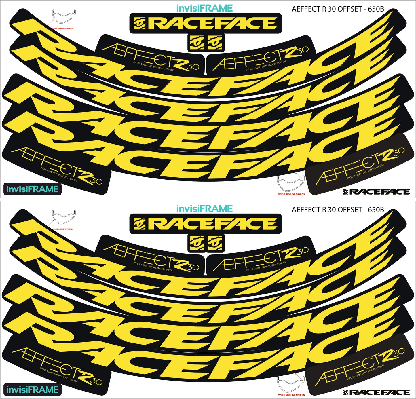 Raceface  AEFFECT R 30 Offset Decals