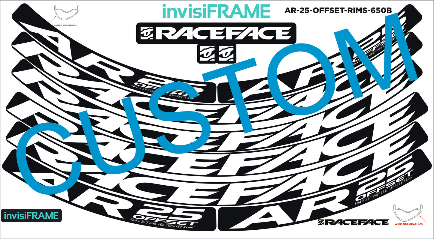 Raceface AR 25 Offset 27.5 Decals