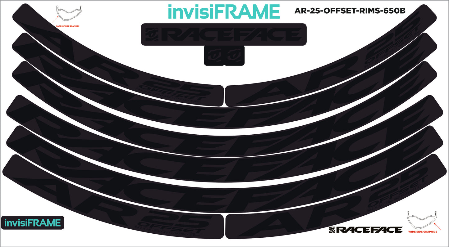 Raceface AR 25 Offset 27.5 Decals