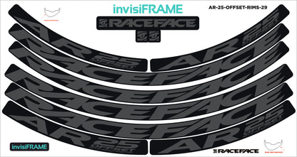 Raceface AR 25 Offset 29er Decals