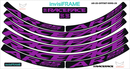 Raceface AR 25 Offset 29er Decals