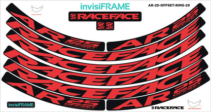 Raceface AR 25 Offset 29er Decals