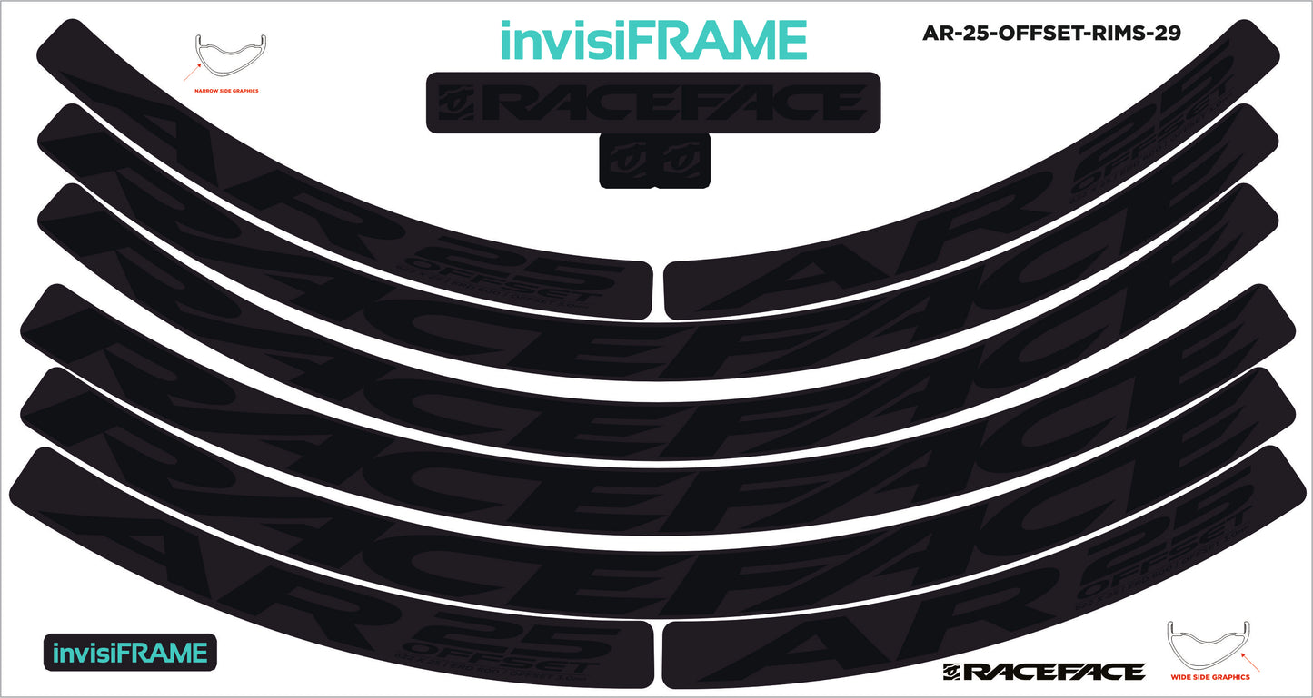 Raceface AR 25 Offset 29er Decals