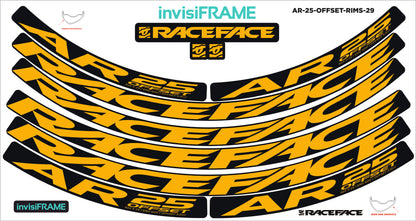 Raceface AR 25 Offset 29er Decals