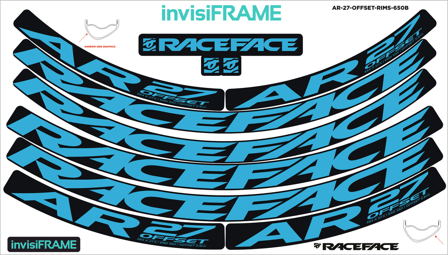 Raceface AR 27 Offset 27.5 Decals