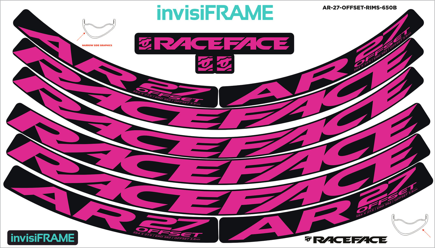 Raceface AR 27 Offset 27.5 Decals