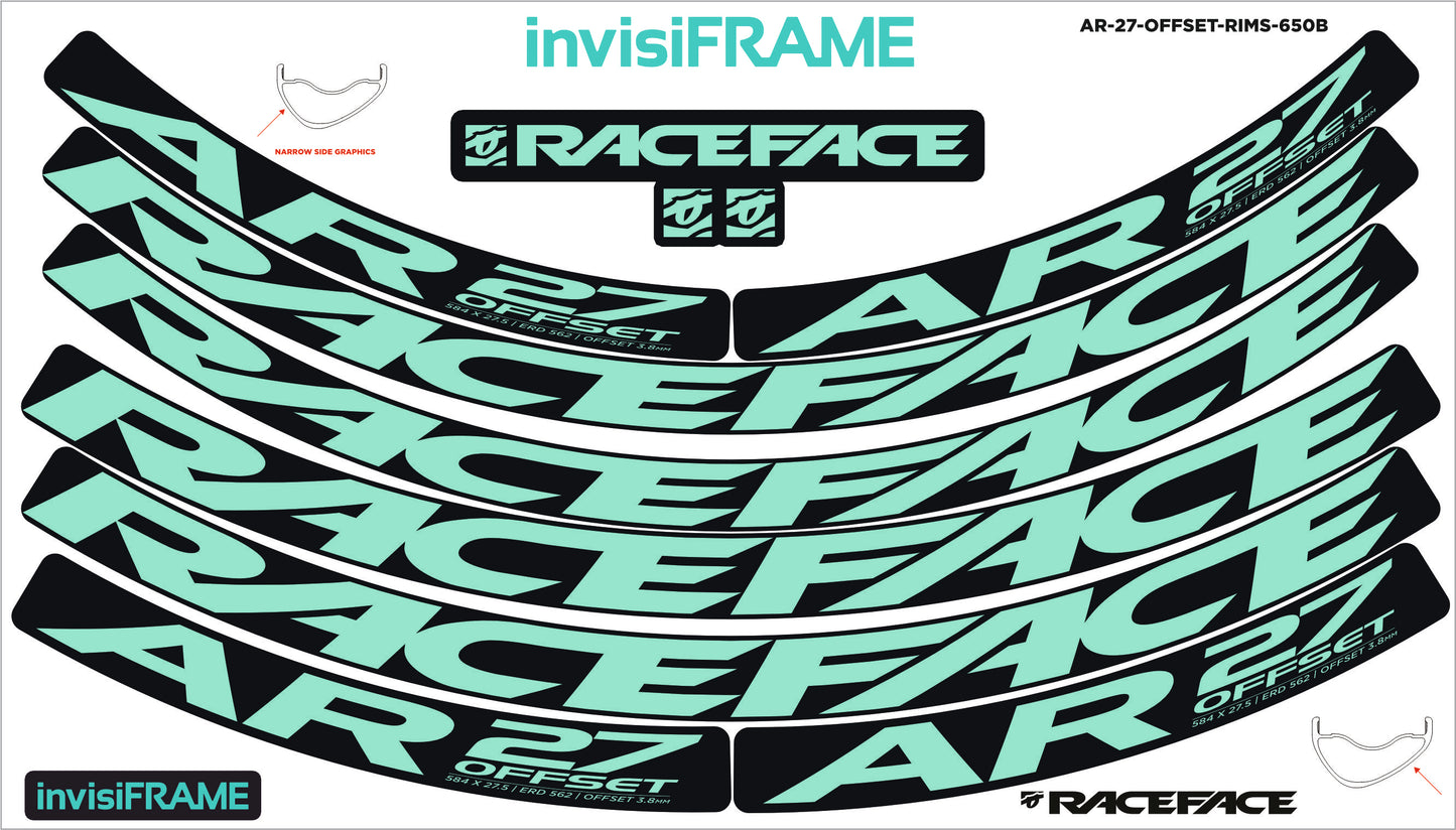 Raceface AR 27 Offset 27.5 Decals