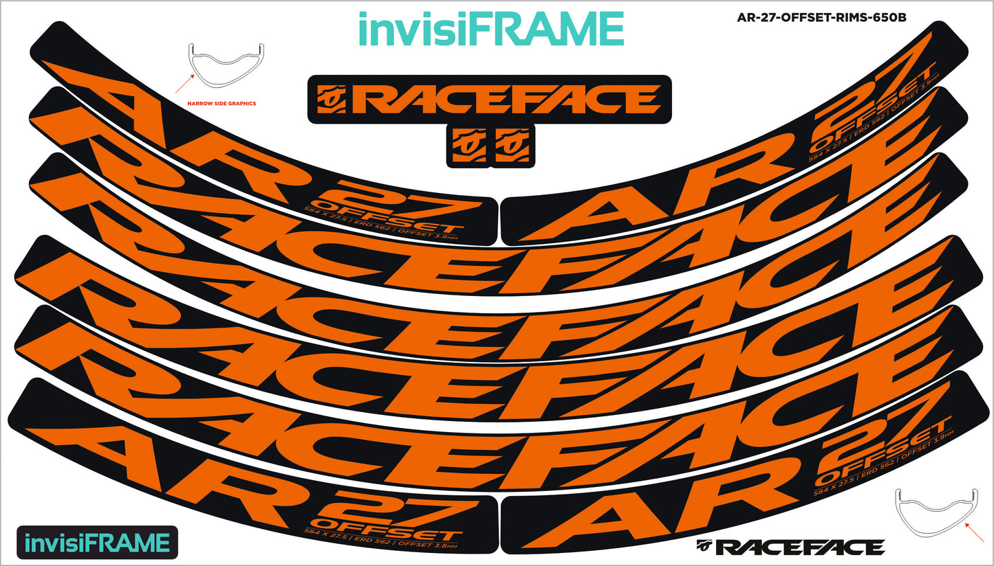 Raceface AR 27 Offset 27.5 Decals