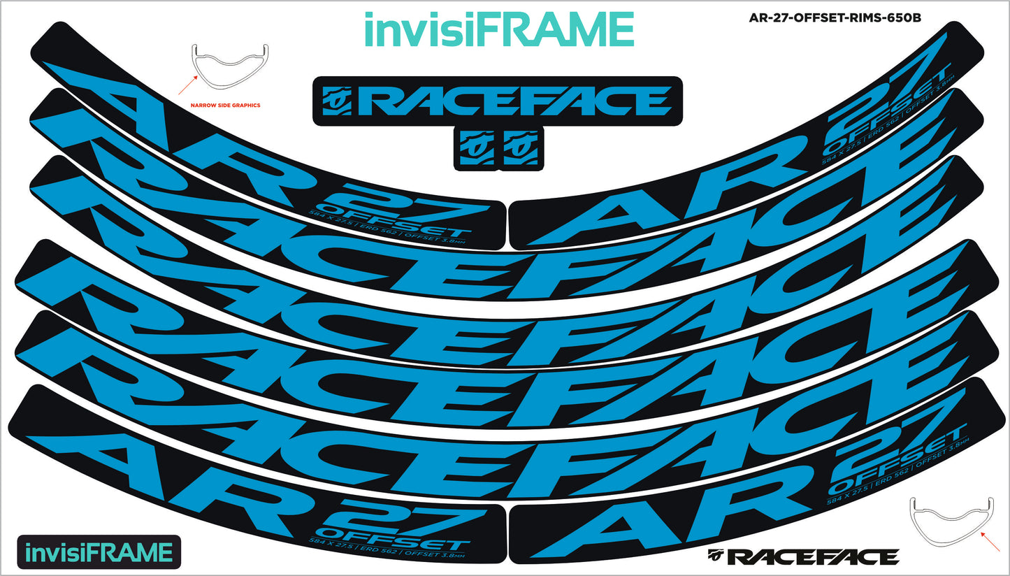 Raceface AR 27 Offset 27.5 Decals