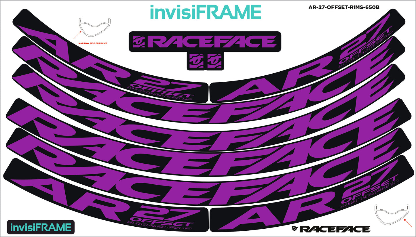 Raceface AR 27 Offset 27.5 Decals