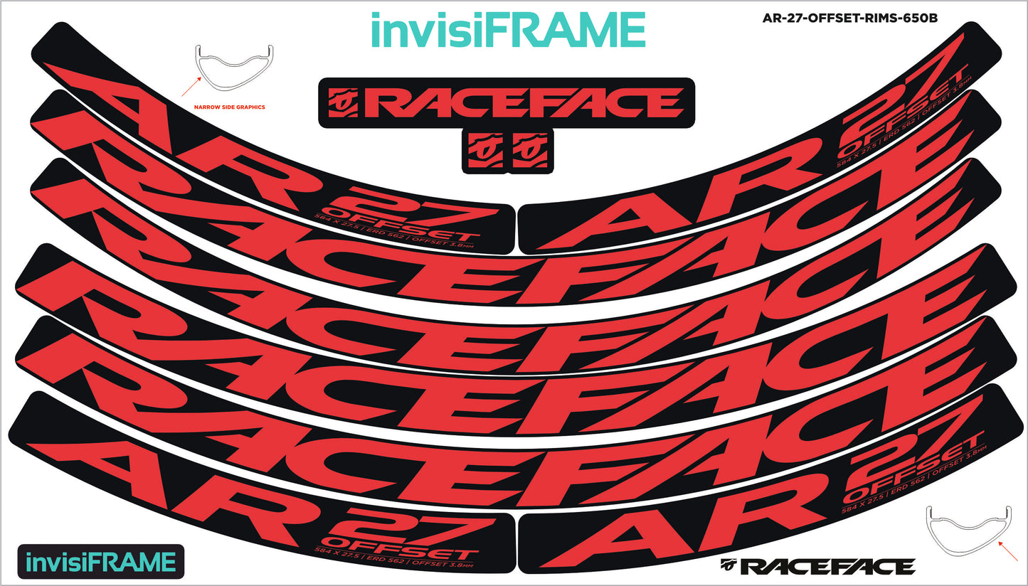 Raceface AR 27 Offset 27.5 Decals