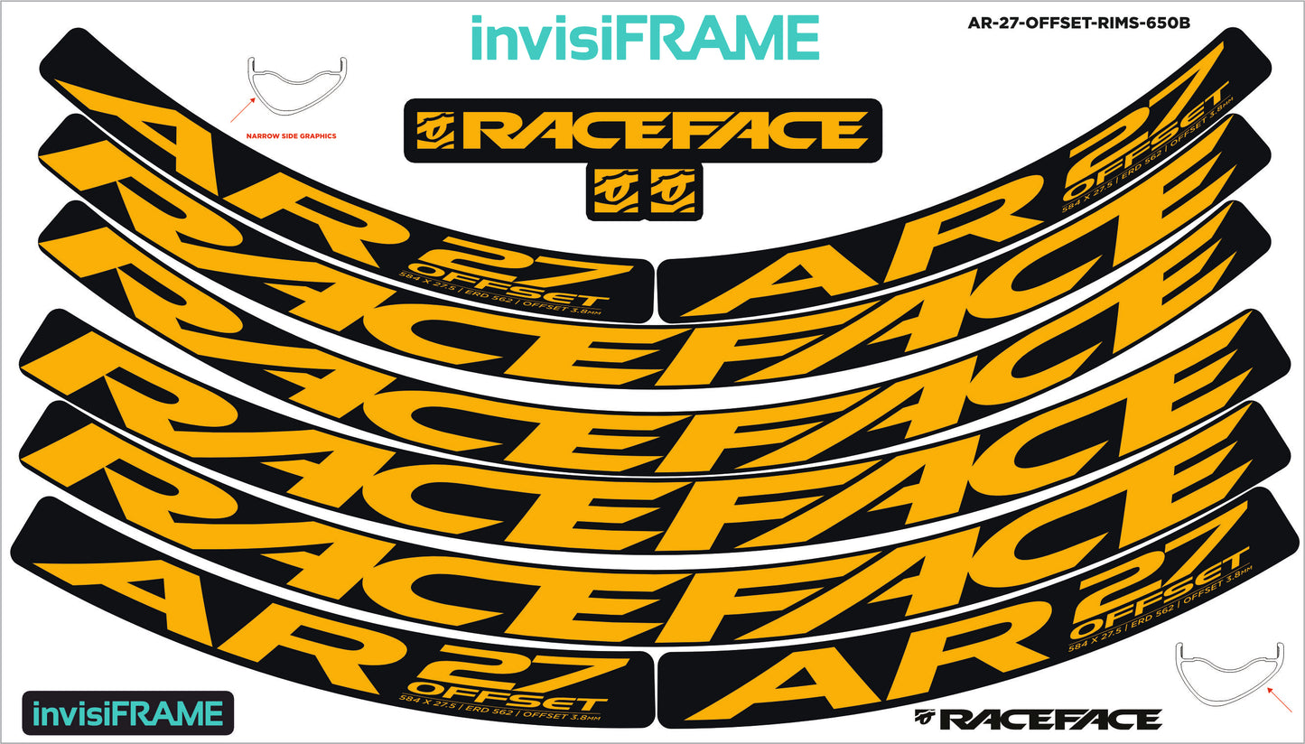 Raceface AR 27 Offset 27.5 Decals