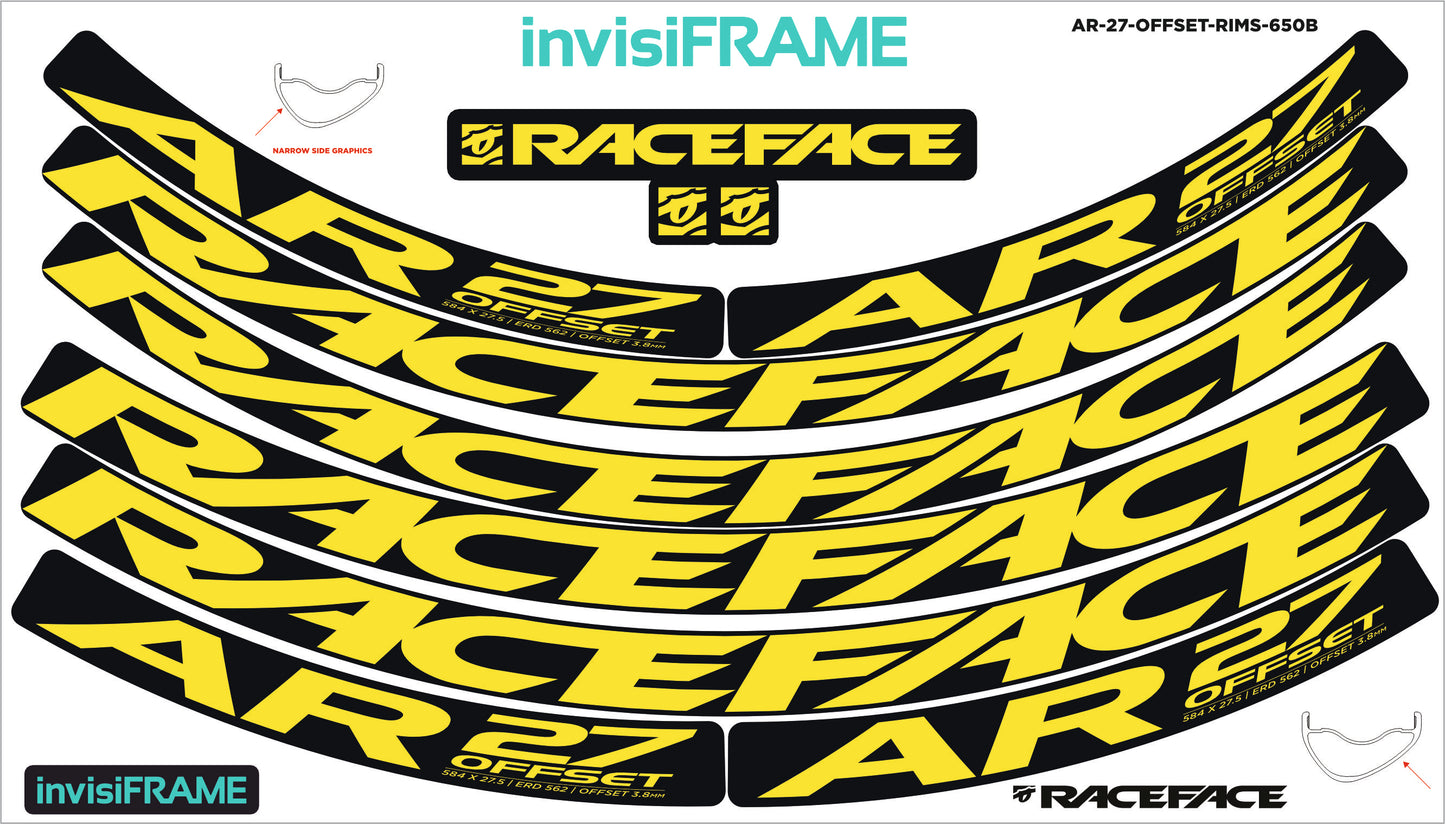 Raceface AR 27 Offset 27.5 Decals