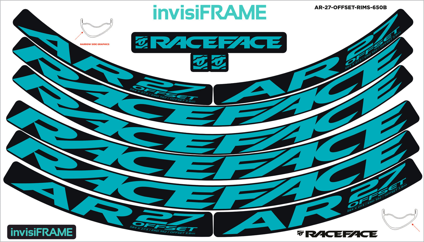 Raceface AR 27 Offset 27.5 Decals