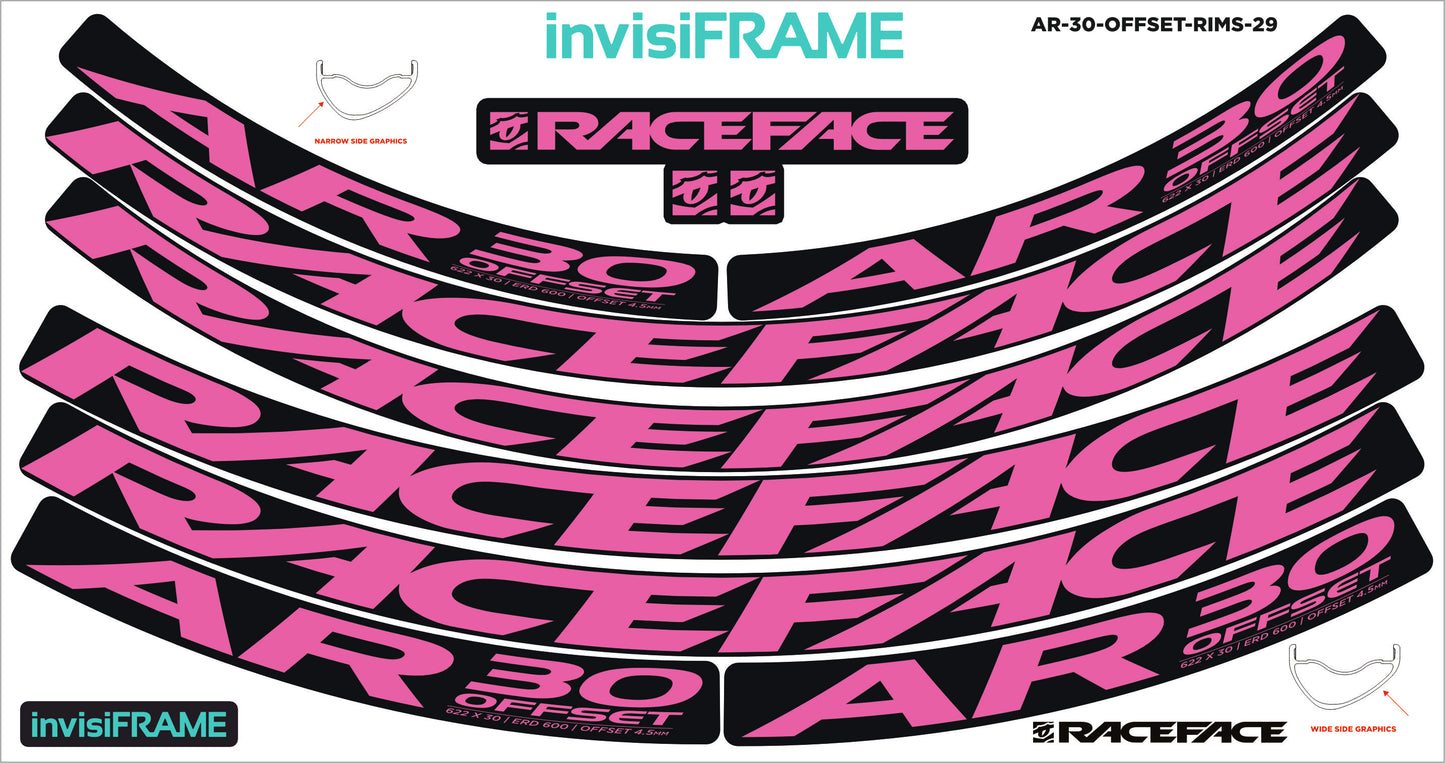 Raceface AR 30 Offset 29er Decals