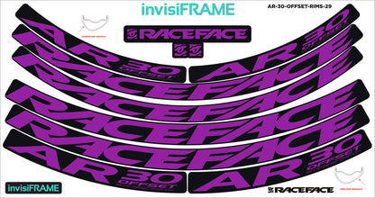 Raceface AR 30 Offset 29er Decals