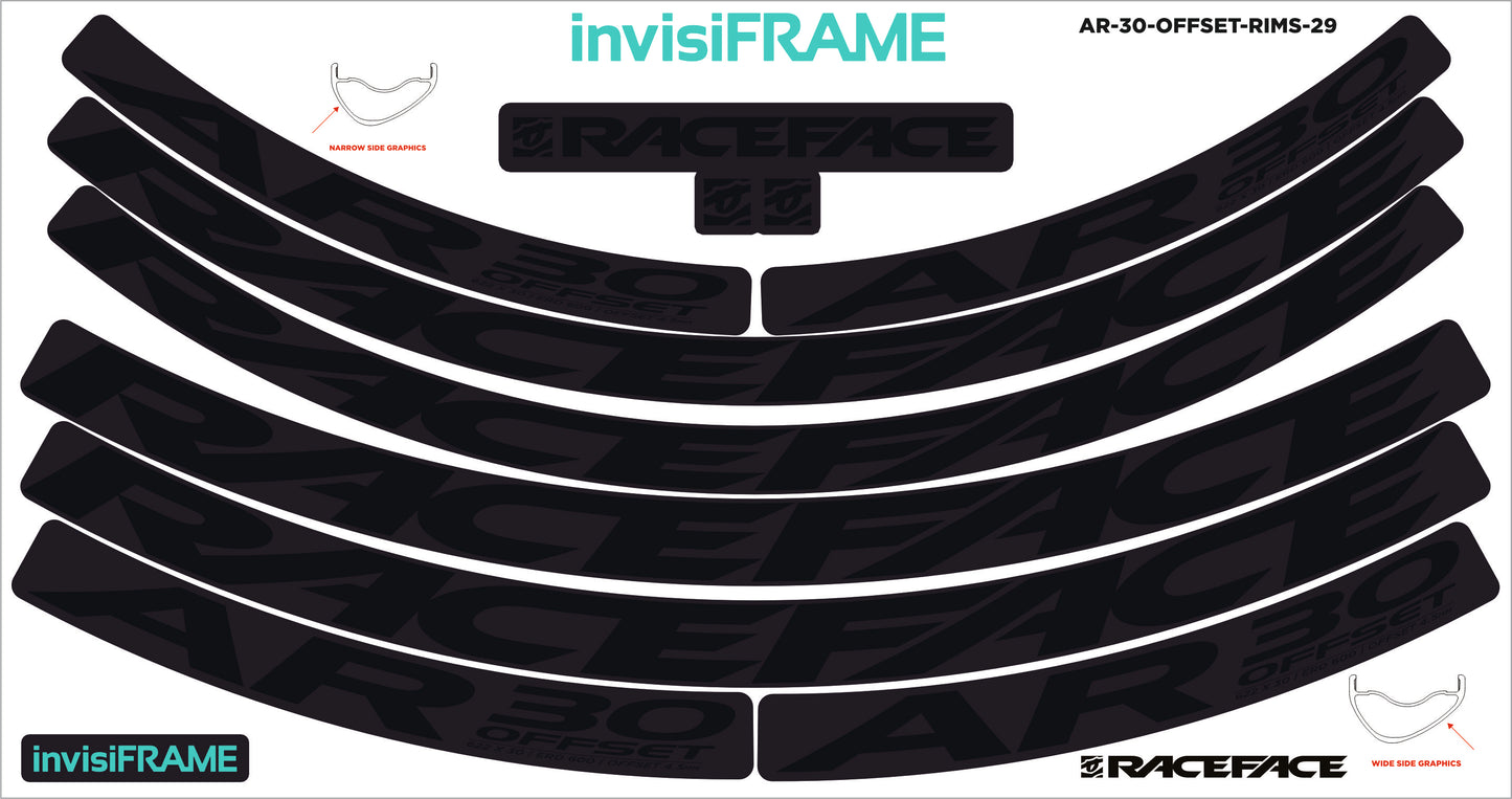 Raceface AR 30 Offset 29er Decals