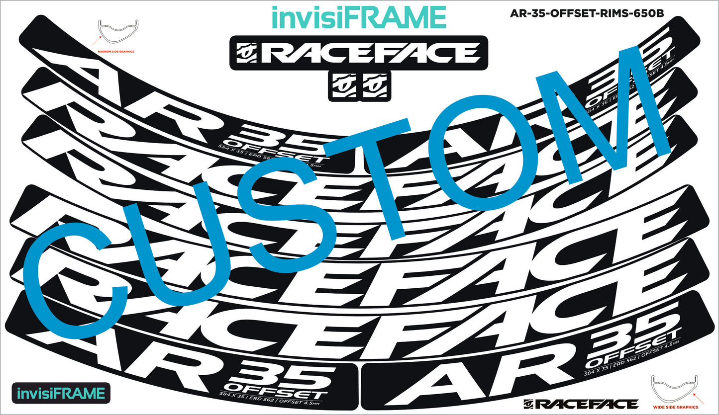 Raceface AR 35 Offset 27.5 Decals