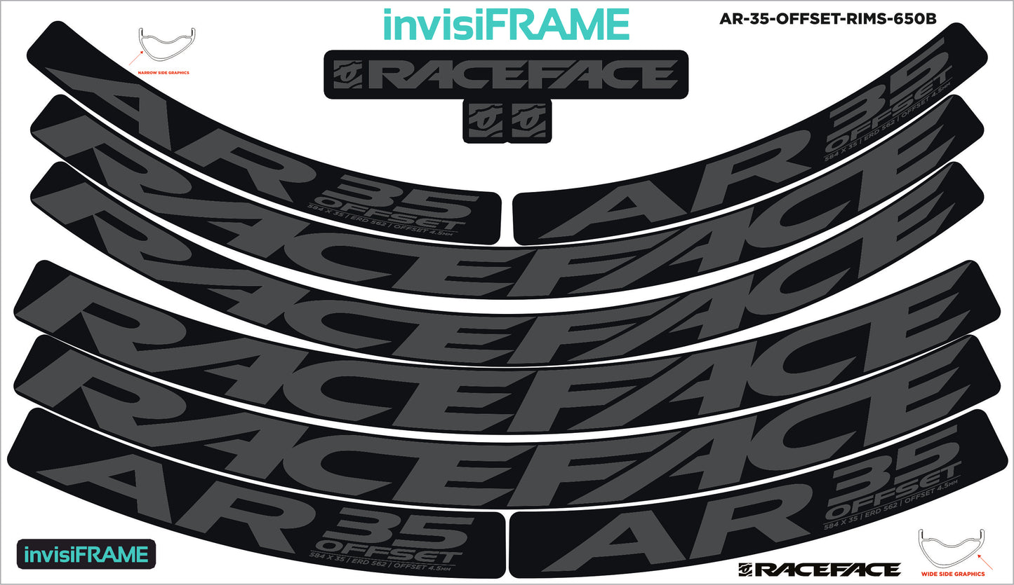 Raceface AR 35 Offset 27.5 Decals