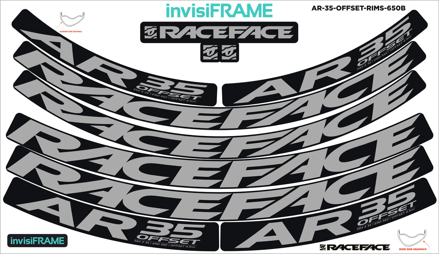 Raceface AR 35 Offset 27.5 Decals