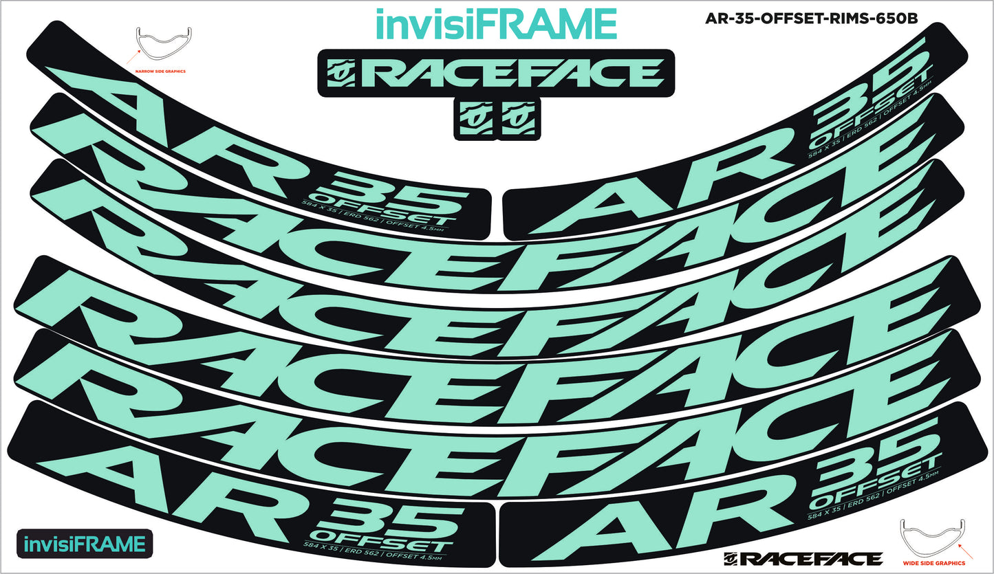 Raceface AR 35 Offset 27.5 Decals