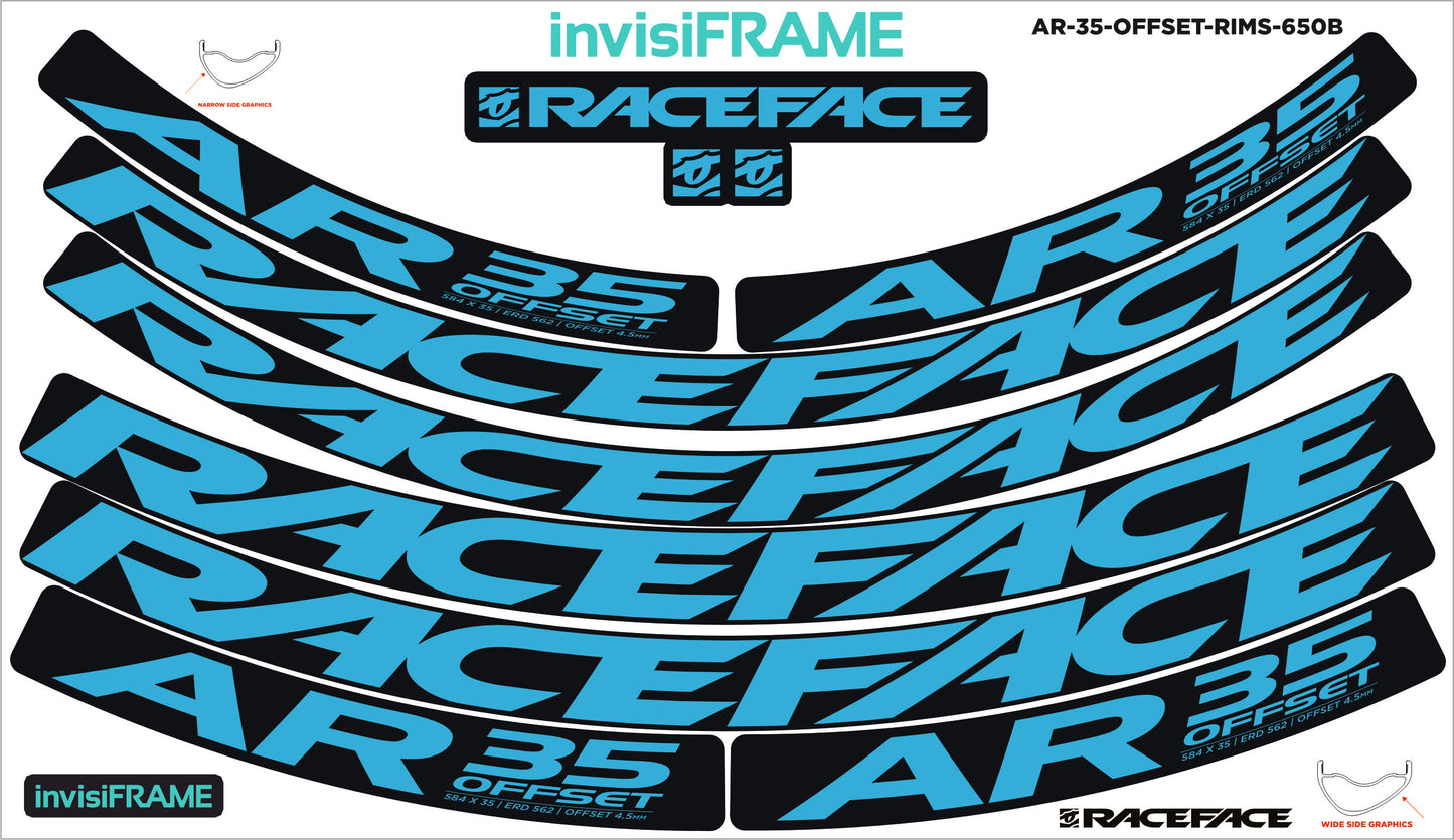 Raceface AR 35 Offset 27.5 Decals